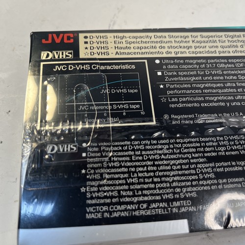 JVC DF-300 DVHS TAPE NEW SEALED - Picture 5 of 7