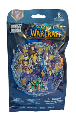 1x MEGA BLOKS WORLD OF WARCRAFT WOW SERIE 1 MYSTERY BLIND BAG FIGUR 91100 NEU!