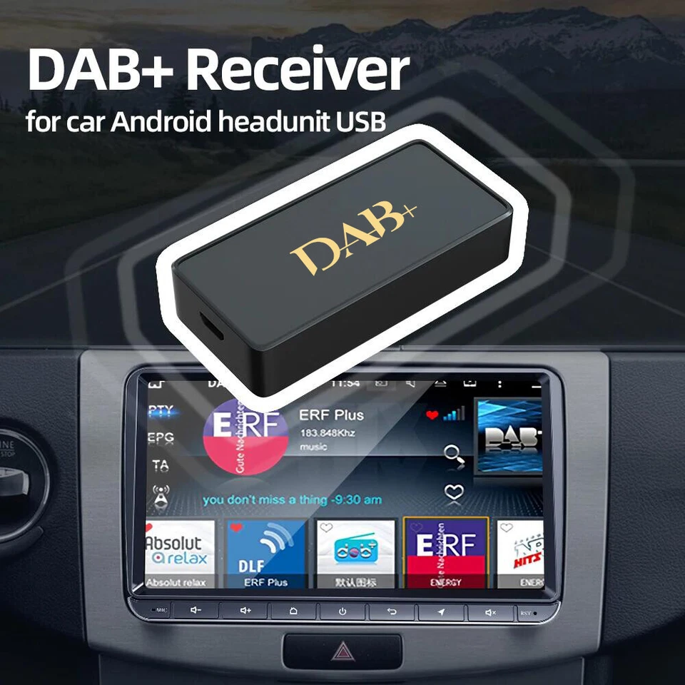 DAB+ Box Antenne mit USB Adapter Receiver Für Android Autoradio GPS Player - Bild 4 von 4