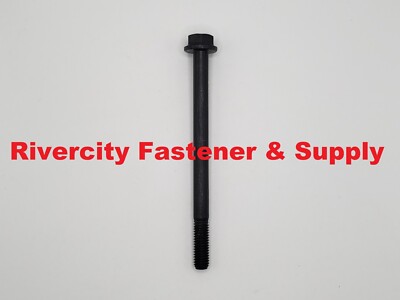 (6) M8-1.25x110 / M8x1.25x110 Metric Hex Flange Bolts  DIN 6921 8mm x 110mm