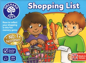 Shopping List Tombola In Inglese Spedizione Gratis Da Negozio 3 7 Anni Ebay