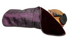 Luxurious Hand Made Satin Fabric Violin Blanket for 4/4 Violin Elegant Burgundy