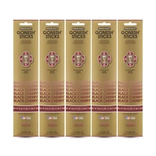 Gonesh Incense Sticks Extra Rich Collection - Black Cherry 5 Packs (100 Total)