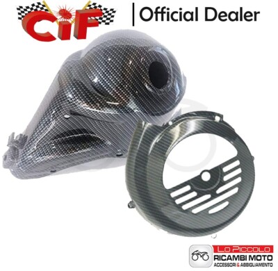 CUFFIA COPRI VENTOLA CARBONIO CARBONE VESPA 125 PRIMAVERA ET3 50