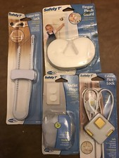 Safety 1st Cabinet Lock, Outlet Plugs, And Finger Pinch Guard