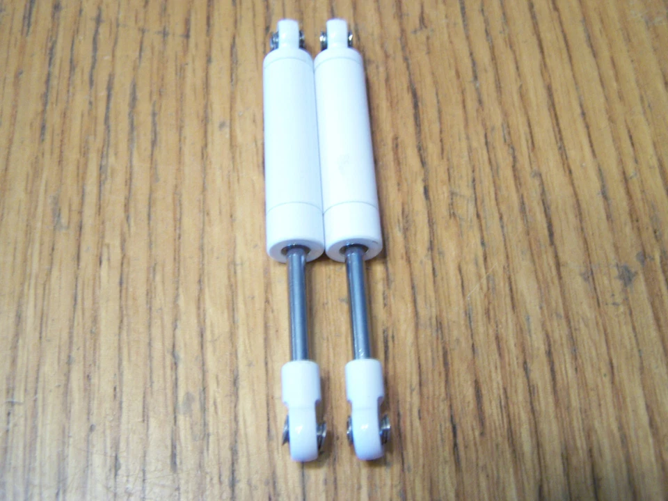 (2) RC4WD Marlin Trail Finder 2 Front or Rear 80mm Scale Aluminum Shocks White - Image 2 of 3