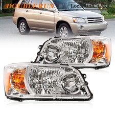 For 2004 2005 2006 Toyota Highlander Halogen Headlight Left And Right