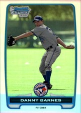 2012 Bowman Chrome Prospects Refractors #BCP60 Danny Barnes/500 - NM-MT