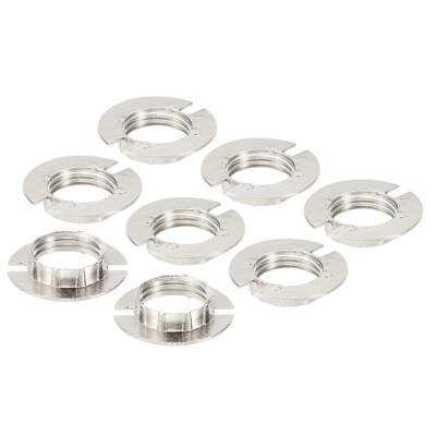 G9 Lampenfassungsringe,8er-Pack Halter für 3/4 Zoll Durchmesser,silberfarben