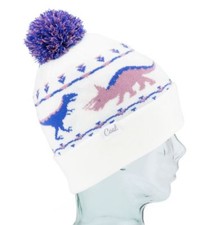 Coal Headwear THE DINA Womens Cuffed or Slouchy Pom Beanie Creme NEW