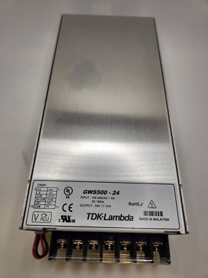 New NOS TDK-Lambda GWS500-24 Power Supply 24VDC