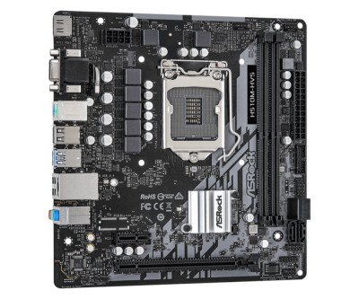 ASRock H510M-HVS Micro ATX Motherboard, LGA 1200, DDR4, PCIe 4.0, USB 3