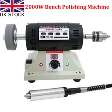 800W Bench Grinder Polishing Machine Polisher Lathe for Metal Jewelry Polishing