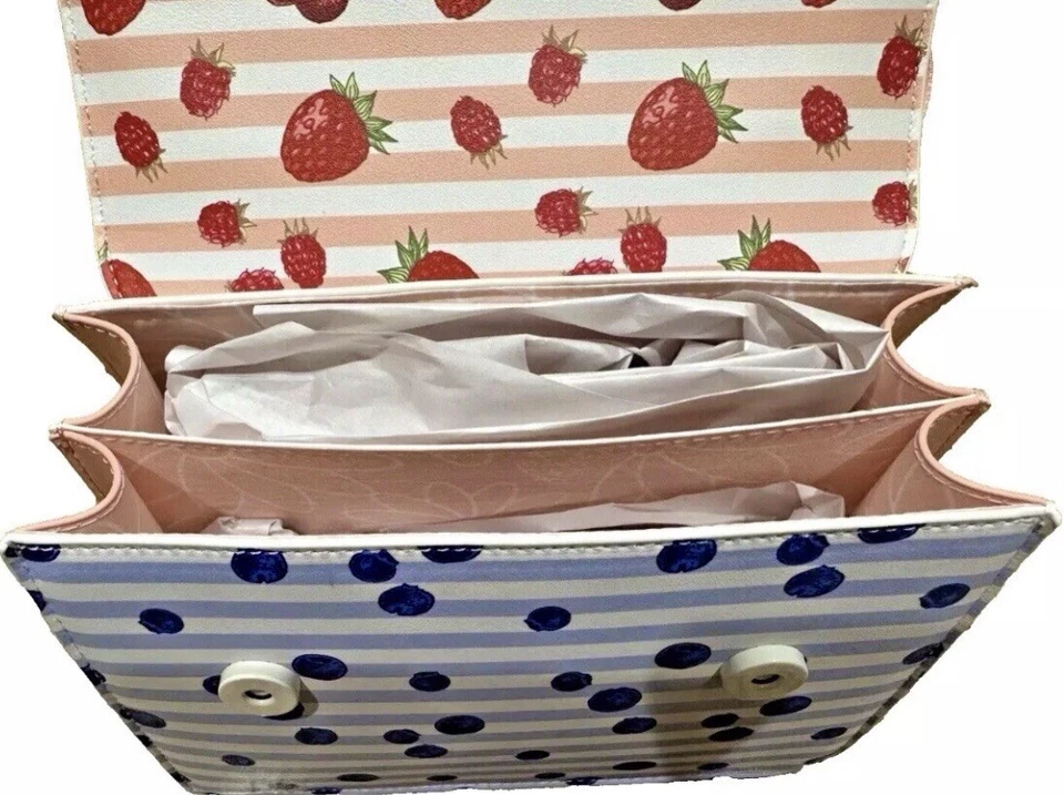 Betsey Johnson 2025 年春季斜挎包草莓和浆果钱包全新带标签 — 第 4/4 张图片