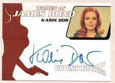 Women of James Bond: Autograph Card of Karin Dor as Helga Brandt WA4