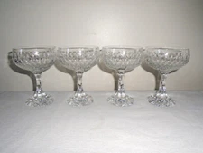 Schott-Zwiesel Tortosa Champagne/Tall Sherbet Crystal Glasses Set of Four