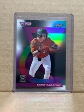 Trent Caraway 2024 Leaf Vivid Baseball 1/1 Pre Production Proof
