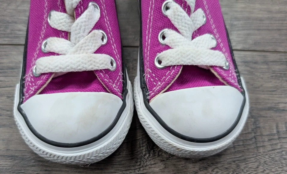 Baby Girl одежды Converse размер 5 CT OX фиолетовый теннисные туфли - Изображение 3 из 4