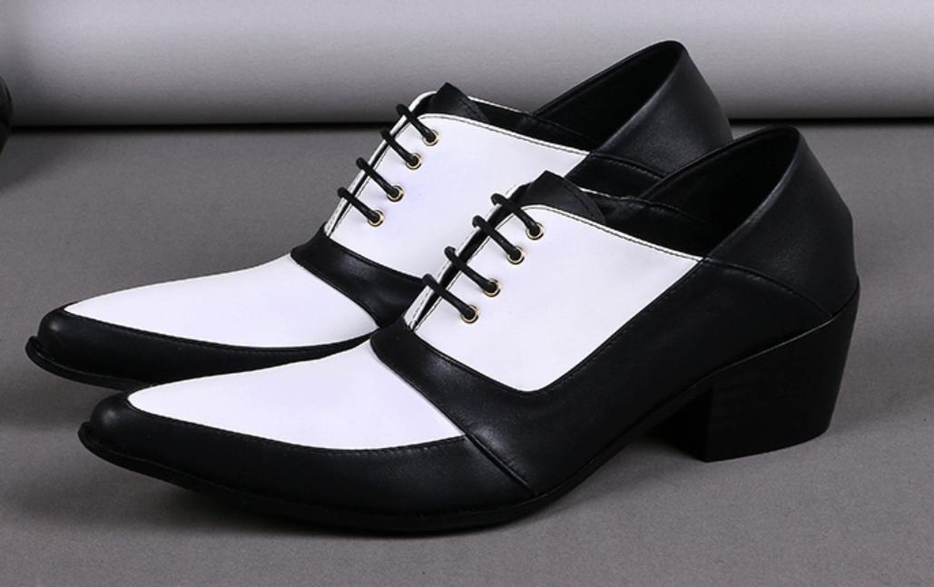 SAOLA Scarpe da sposa uomo punk splicing business formali stringate a punta 45 46