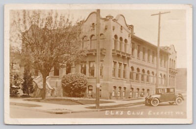 RPPC Elks Club   Everett Washington WA Old Car Street View (a3)