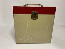 VTG-AMFILE PLATTER PAK METAL 45's RECORD CASE w/75 DIVIDERS  66 LISTED RECORDS