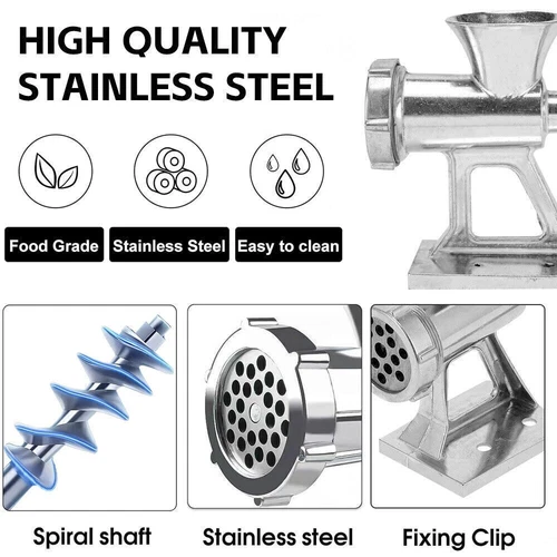 Heavy Duty Meat Grinder Mincer Stuffer Manual Sausage Filler Sauce Maker Machine - Picture 10 of 12