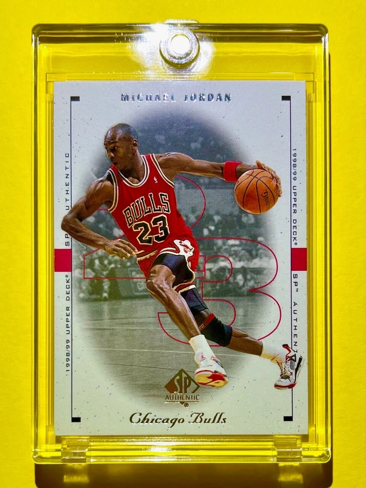 Michael Jordan MINT UPPER DECK SP AUTHENTIC 1998-99 JORDAN DRIVING TO THE HOOP! - Image 4 of 4