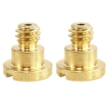 2 Pieces Brass 1/4" Screw for Camera Leather case Tripod Hole Connector