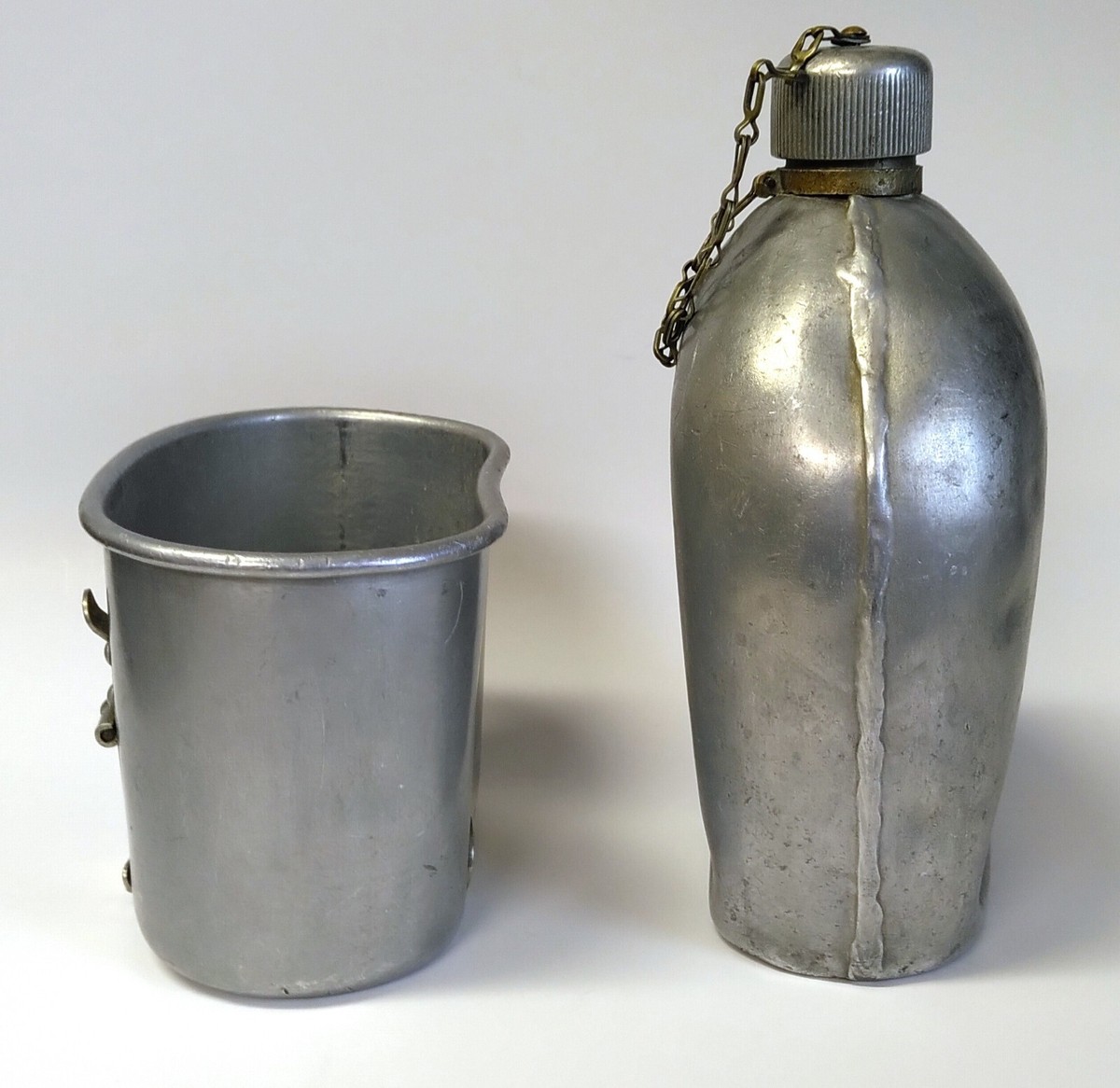 米軍実物 M1910キャンテーンセット WW2 1945年製 ORIGINAL U.S. WW2 ALUMINUM M1910 CANTEEN BOTTLE - WW2 DATED
