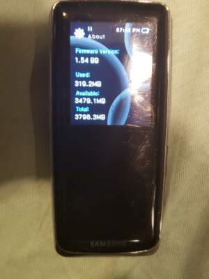 Samsung YP-S3 Digitial Media MP3 Player 3.8GB Black | eBay