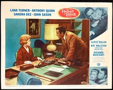 PORTRAIT IN BLACK Orig Movie Lobby Card Poster Lana Turner Sandra Dee Neo Noir