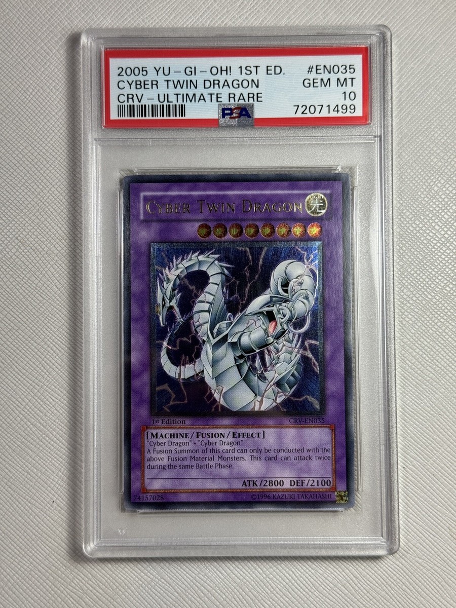 2005 EN035 Cyber Twin Dragon 1st Edition Ultimate Rare Yu-Gi 2005 EN035 Cyber Twin Dragon 1st Edition Ultimate Rare Yu-Gi