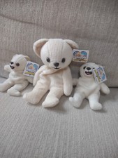 Snuggle Bean Bear  Teeny Bean Bear Plush Set Lever 1999