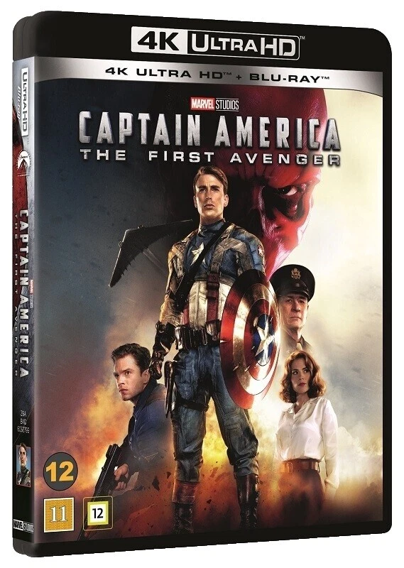 Capitán América: el primer vengador superhéroe nominal acción DVD y Blu-ray