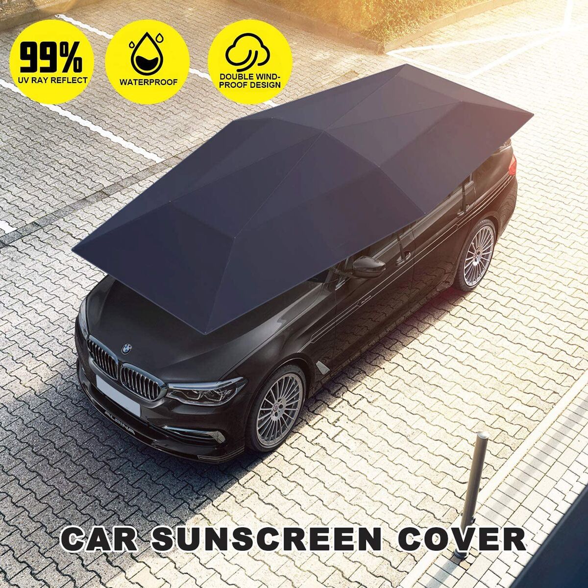 4.2M Fully Automatic Car Umbrella Tent Roof Cover Remote Anti-UV Sunshade