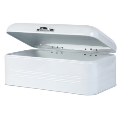 Large Bread Box for Kitchen, Metal Bread Storage Bin with Lid, 16.3''x9''x6.7''