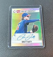 2021 Leaf Pro Set Brett Baty Rainbow Silver Auto 1/8