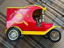 Gearbox 1912 Ford Delivery Truck Shell Motor Oil 1:24 Coin Bank Die-Cast