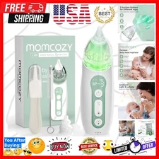 Electric Baby Nasal Aspirator with 3 Suction Levels & Soothing Lights - Portable