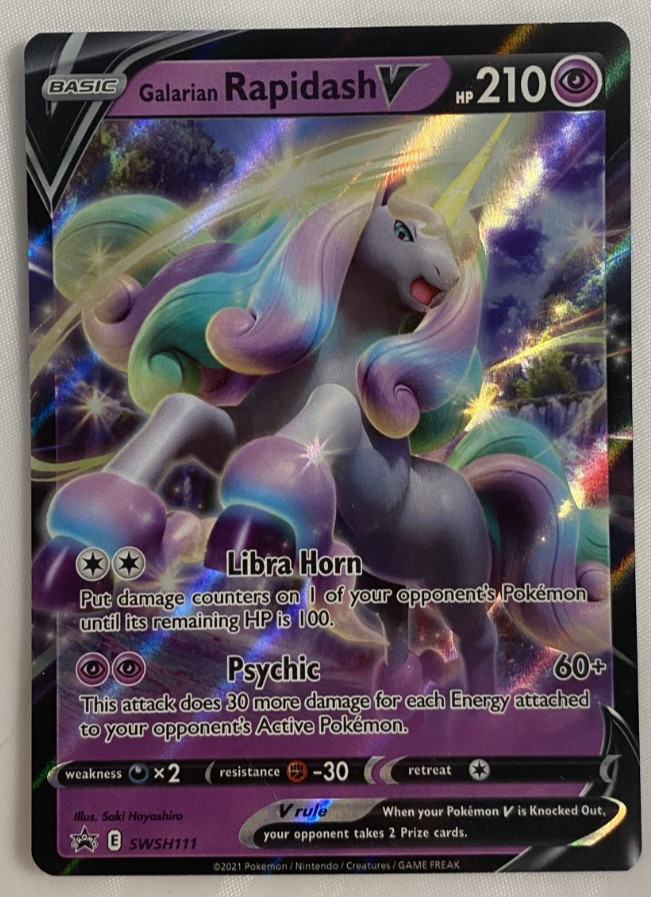 Galarian Rapidash V SWSH111 SWSH: Sword & Shield Promo Cards Holo NM English
