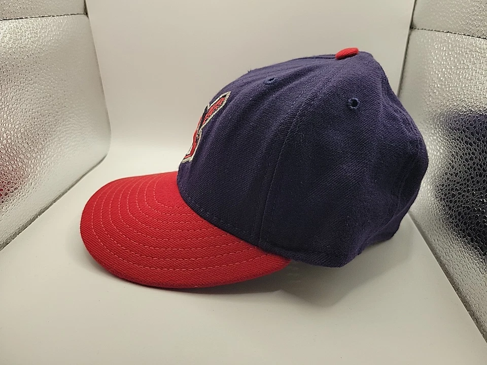 Cleveland Indians Hat Cap Fitted 7 1/8 New Era 59Fifty Men MLB Baseball Mens - Image 3 of 4