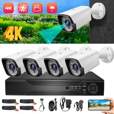 4CH H.265 5MP Lite 4K HD Outdoor CCTV Home Security Camera System Kit with DVR