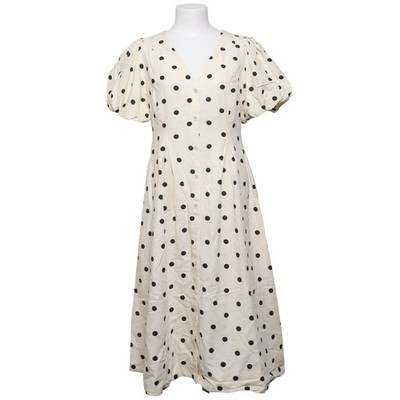 Next Petite, Blusenkleid, Größe: 40, Beige/Schwarz #12Y