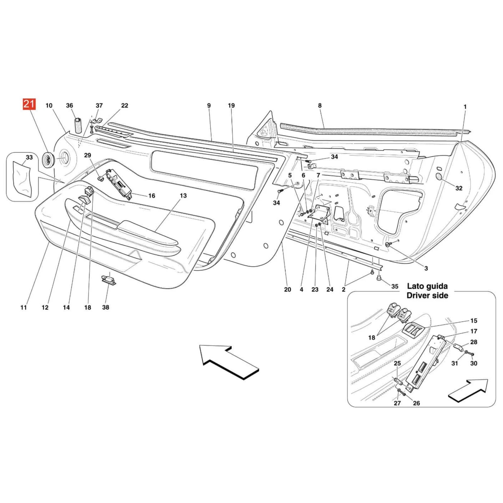 Front Door Trim Air Duct Connector 81152400 for Ferrari For California FF F12