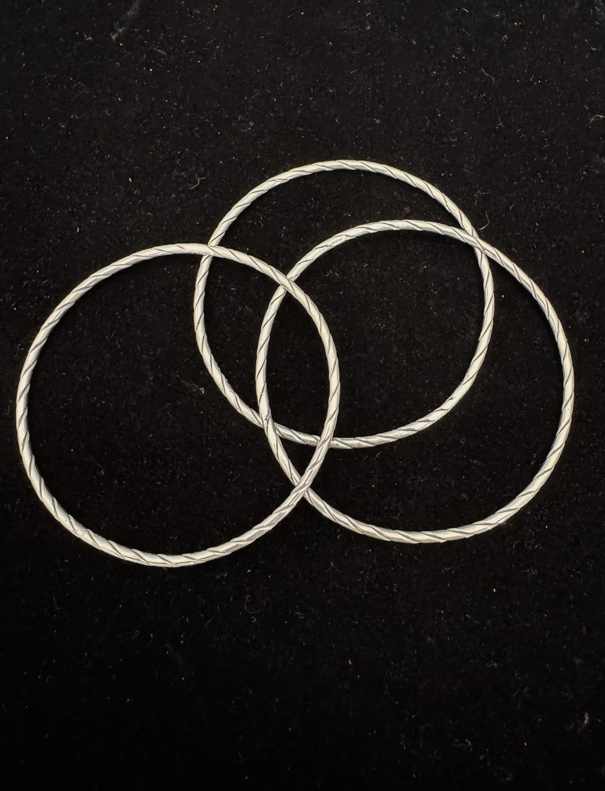3- 8” Inside Circumference, Solid 925, Bangles - image 1