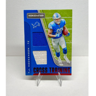 Panini 2019 T.J. Hockenson Player Worn Jersey Patch /175 Rookie  and Stars 