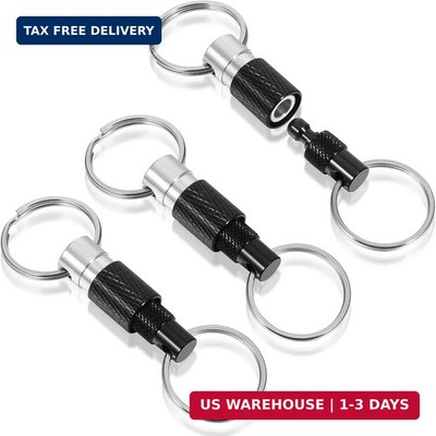 3 Pcs Quick Release Keychain, Detachable Key Ring Quickly Pull Apart Car Keys Ho