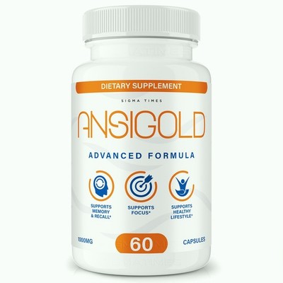 Ansigold Capsules - Advanced Focus, Memory & Brain Support Supplement 60ct