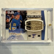 2025-26 UD Ultimate RC Emblems Gold Auto /99 Jimmy Snuggerud