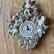 Vintage cherub angel clock with chimes audio ...